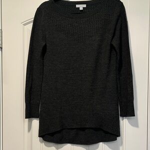 New York & Company Charcoal Crew Neck Sweater